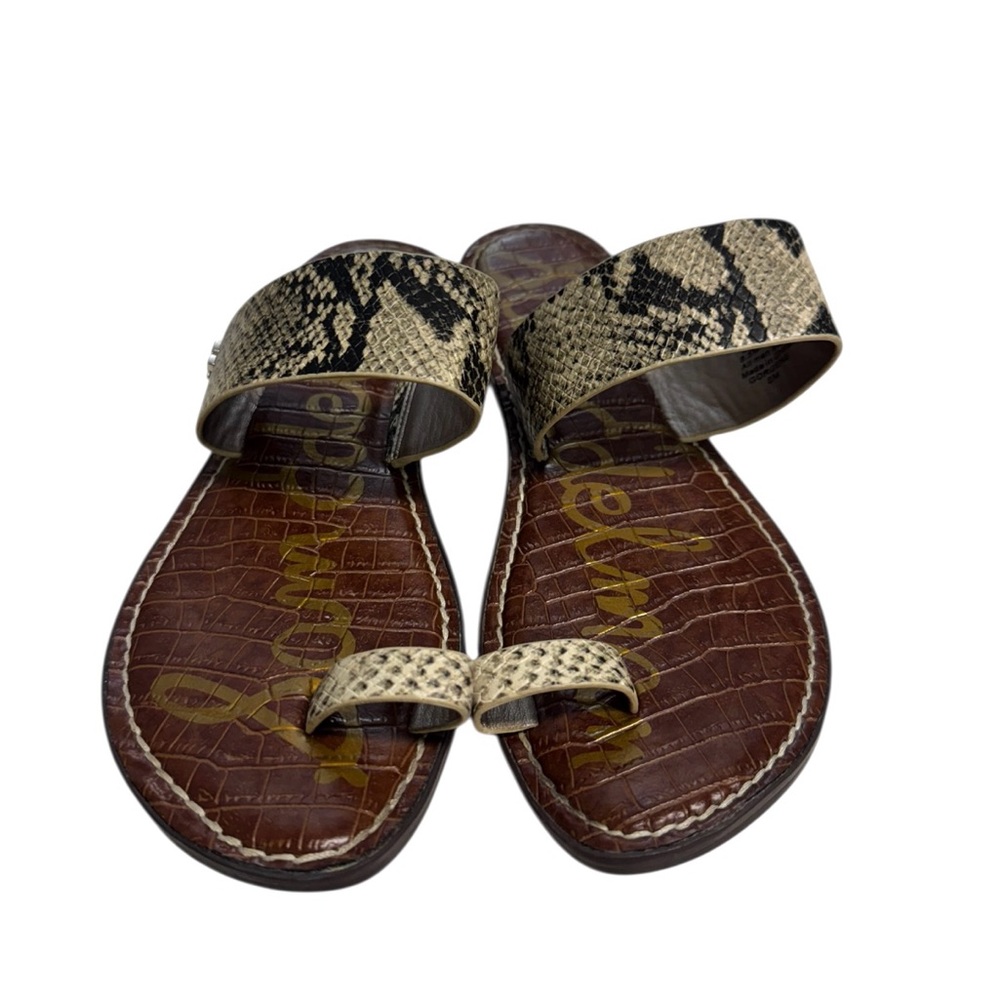Sam Edelman Gorgene Snakeskin Pattern Sandals Siz… - image 3